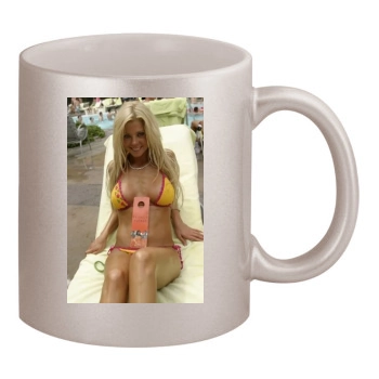 Tara Reid 11oz Metallic Silver Mug