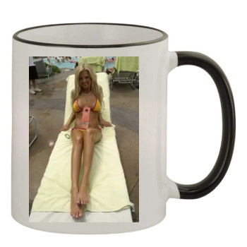 Tara Reid 11oz Colored Rim & Handle Mug