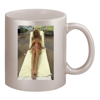 Tara Reid 11oz Metallic Silver Mug