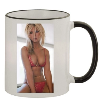 Tara Reid 11oz Colored Rim & Handle Mug