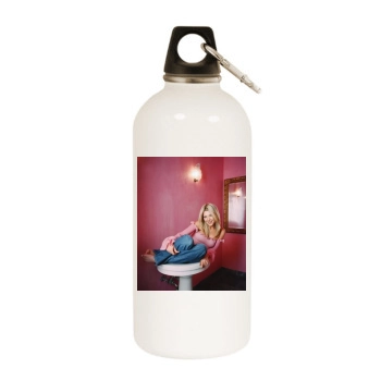 Tara Reid White Water Bottle With Carabiner