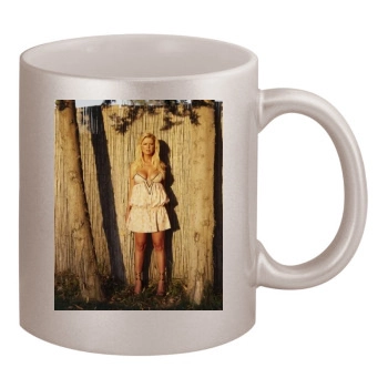 Tara Reid 11oz Metallic Silver Mug