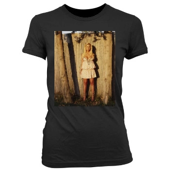 Tara Reid Women's Junior Cut Crewneck T-Shirt