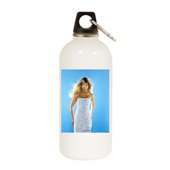 Tara Reid White Water Bottle With Carabiner