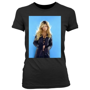 Tara Reid Women's Junior Cut Crewneck T-Shirt