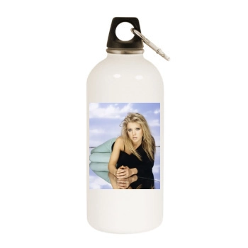 Tara Reid White Water Bottle With Carabiner