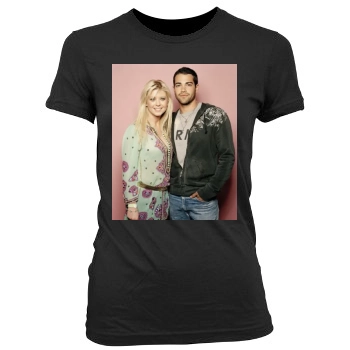 Tara Reid Women's Junior Cut Crewneck T-Shirt