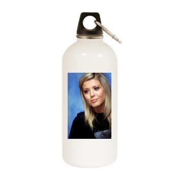 Tara Reid White Water Bottle With Carabiner