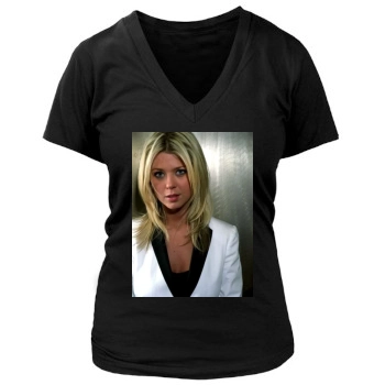 Tara Reid Women's Deep V-Neck TShirt