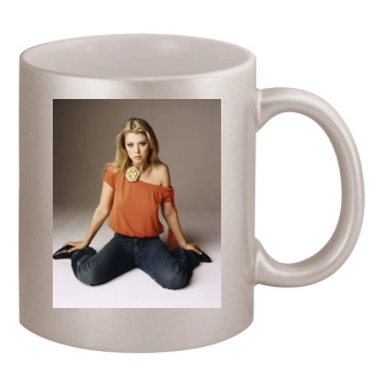 Tara Reid 11oz Metallic Silver Mug