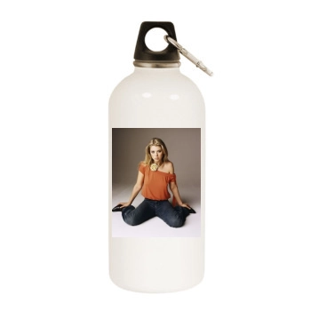 Tara Reid White Water Bottle With Carabiner