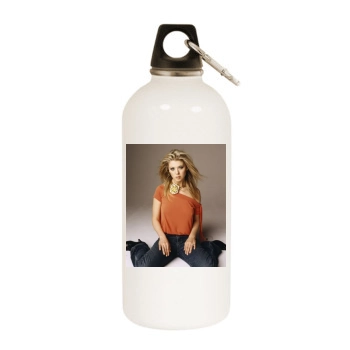 Tara Reid White Water Bottle With Carabiner