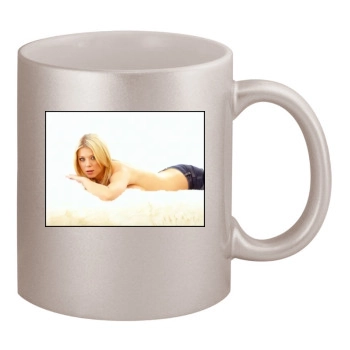 Tara Reid 11oz Metallic Silver Mug