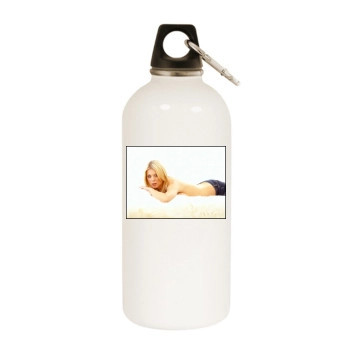 Tara Reid White Water Bottle With Carabiner