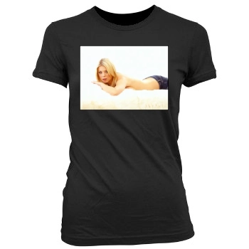 Tara Reid Women's Junior Cut Crewneck T-Shirt