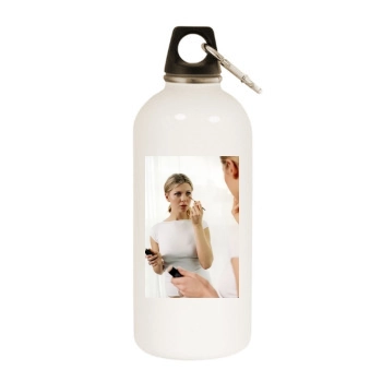 Tara Reid White Water Bottle With Carabiner