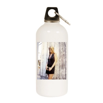 Tara Reid White Water Bottle With Carabiner