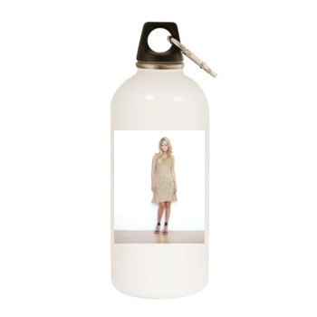 Tara Reid White Water Bottle With Carabiner