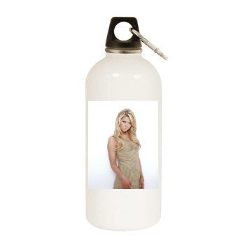 Tara Reid White Water Bottle With Carabiner