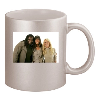 Tara Reid 11oz Metallic Silver Mug