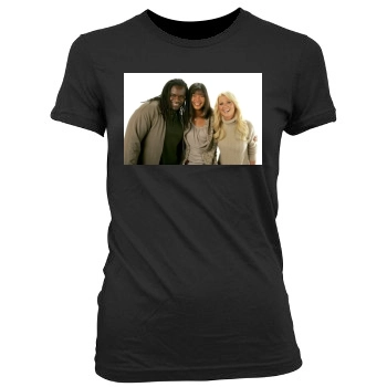 Tara Reid Women's Junior Cut Crewneck T-Shirt