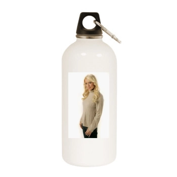 Tara Reid White Water Bottle With Carabiner