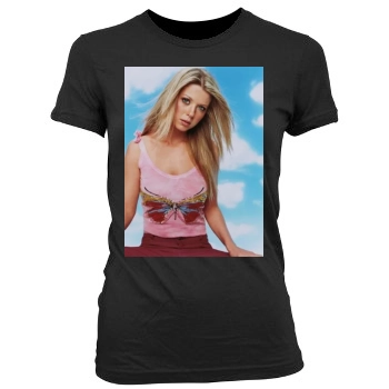 Tara Reid Women's Junior Cut Crewneck T-Shirt