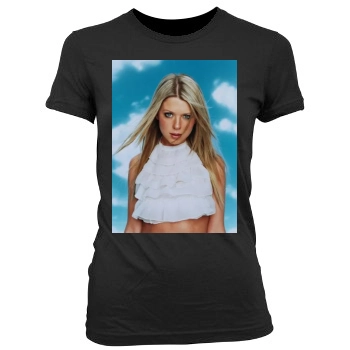 Tara Reid Women's Junior Cut Crewneck T-Shirt