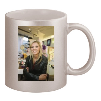 Tara Reid 11oz Metallic Silver Mug