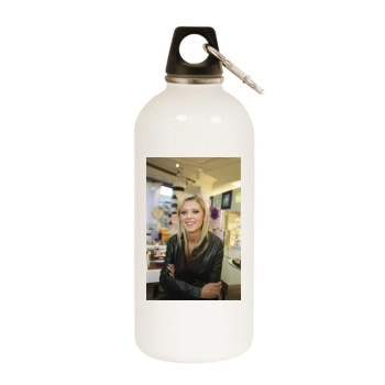 Tara Reid White Water Bottle With Carabiner