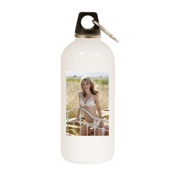 Taryn Manning White Water Bottle With Carabiner