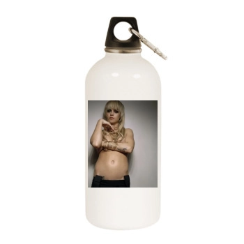 Taryn Manning White Water Bottle With Carabiner