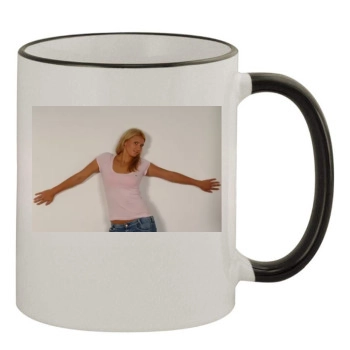 Tatiana Golovin 11oz Colored Rim & Handle Mug