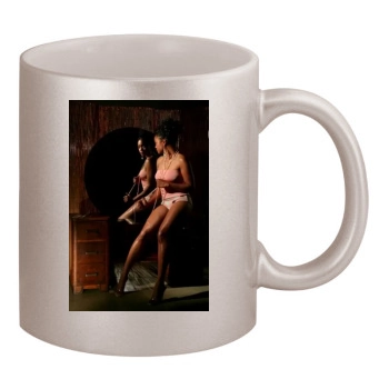 Tatyana Ali 11oz Metallic Silver Mug