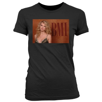 Taylor Swift Women's Junior Cut Crewneck T-Shirt