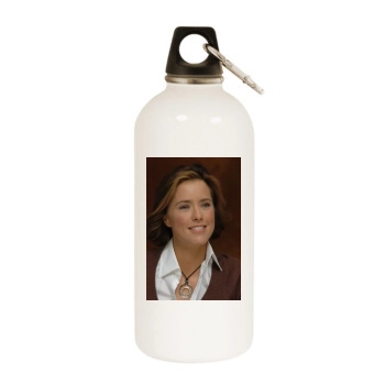 Tea Leoni White Water Bottle With Carabiner