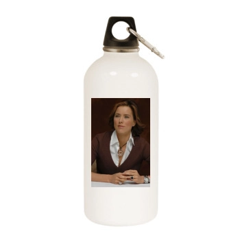 Tea Leoni White Water Bottle With Carabiner