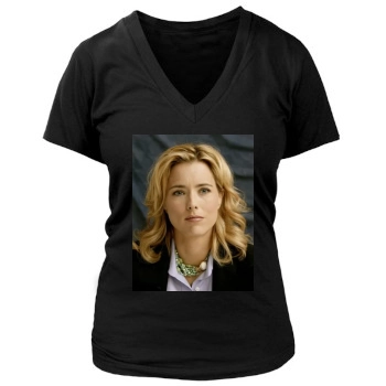 Tea Leoni Women's Deep V-Neck TShirt