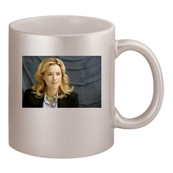 Tea Leoni 11oz Metallic Silver Mug