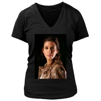 Teri Hatcher Women's Deep V-Neck TShirt