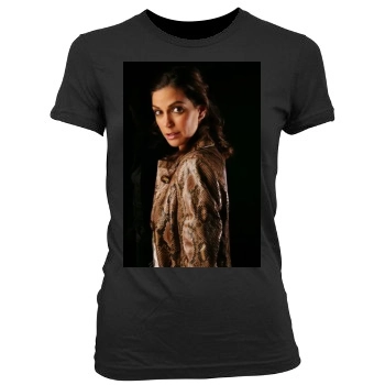 Teri Hatcher Women's Junior Cut Crewneck T-Shirt