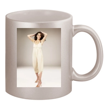 Teri Hatcher 11oz Metallic Silver Mug