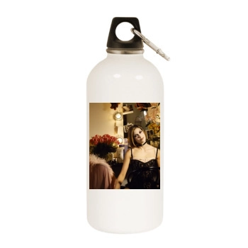 Teri Hatcher White Water Bottle With Carabiner