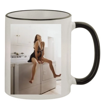 Teri Hatcher 11oz Colored Rim & Handle Mug