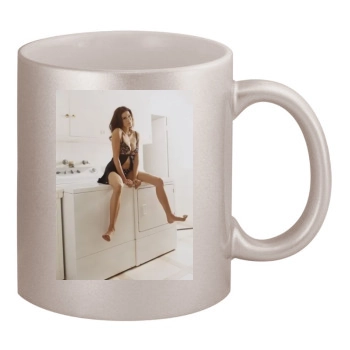 Teri Hatcher 11oz Metallic Silver Mug