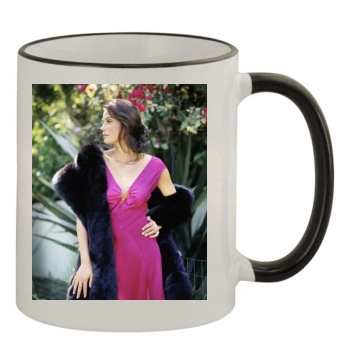 Teri Hatcher 11oz Colored Rim & Handle Mug