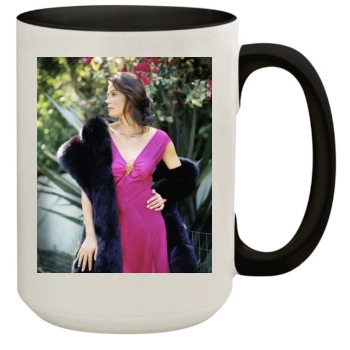 Teri Hatcher 15oz Colored Inner & Handle Mug