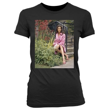 Teri Hatcher Women's Junior Cut Crewneck T-Shirt