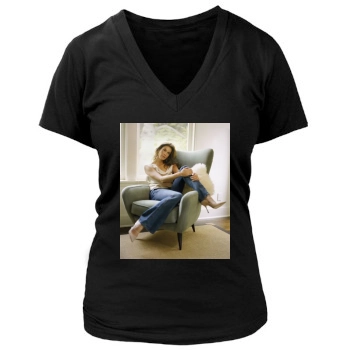 Teri Hatcher Women's Deep V-Neck TShirt