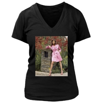 Teri Hatcher Women's Deep V-Neck TShirt